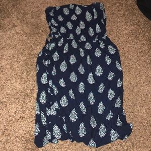 Long strapless summer dress